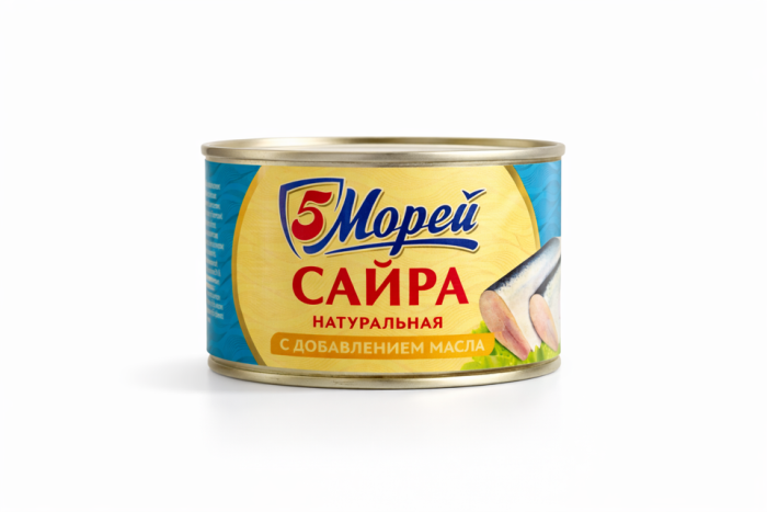 Сайра в масле 5 Морей 250 г.