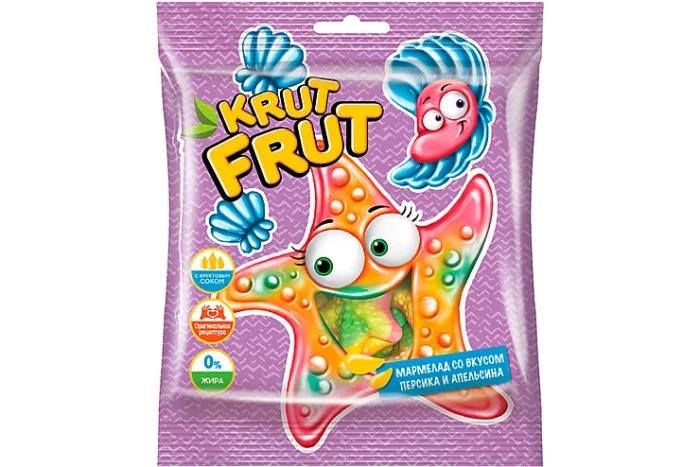 Жев.мармелад Krut Frut звездочки 100 г.