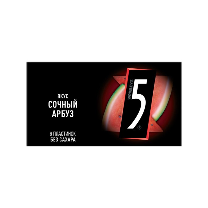 Жевательная резинка Five арбуз 15,6 г.