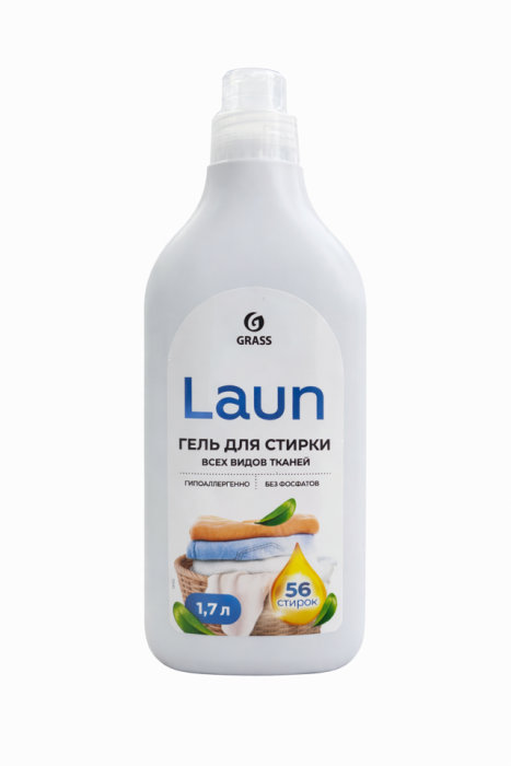 Гель для стирки всех видов тканей Laun Grass 1,7 л