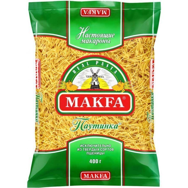 Макфа Вермишель паутинка 400 г