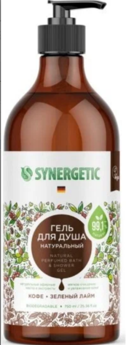 Synergetic Гель для душа Кофе и зеленый чай 750 мл