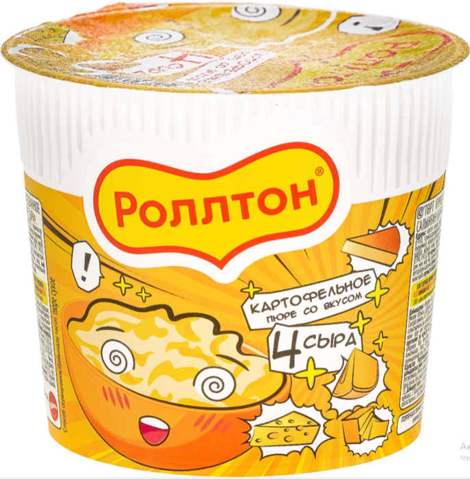Ролтон пюре со вкусом 4 сыра 40 г