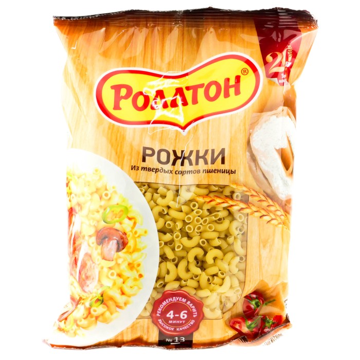 Макароны Роллтон Рожки 400 г