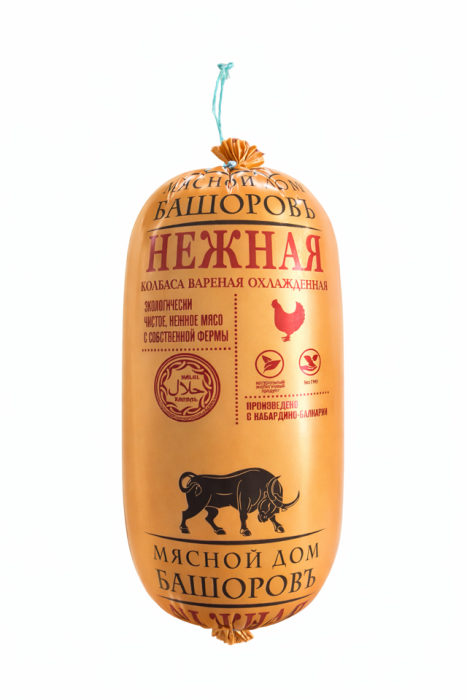 Колбаса вареная Нежная Башоровъ 1 кг