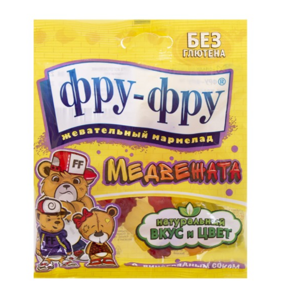 Жев.мармелад ФРУ-ФРУ медвежата 80 г