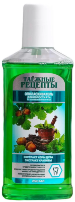 Ополаскиватель д/рта Таежные рецепты Кора дуба 250мл.