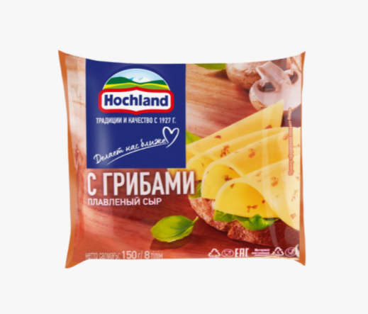 Сыр плав. Hochland с грибами 150 г