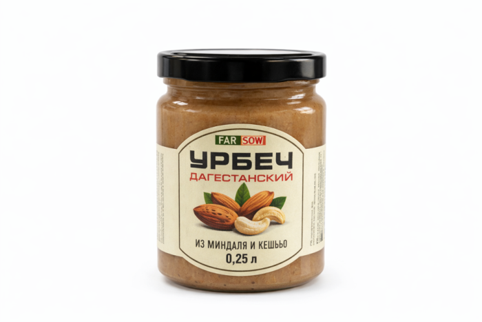 Урбеч Дагестанский из миндаля и кешью 250 г
