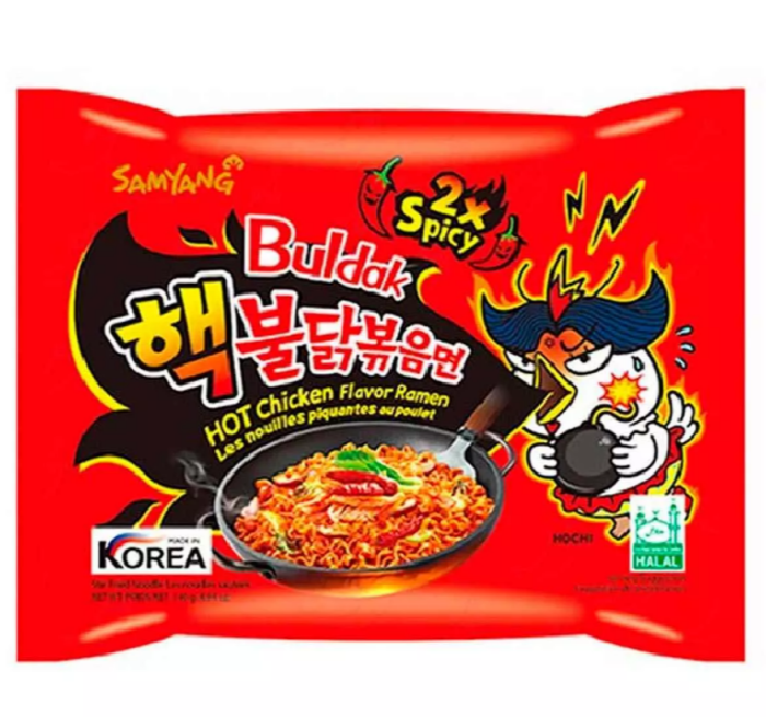 Лапша Samyang Супер острая со вкусом курицы 140 г (4548)