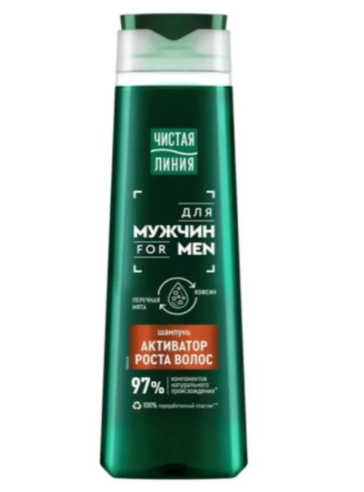 Шампунь Чистая Линия мужской мята/кофеин 400 мл