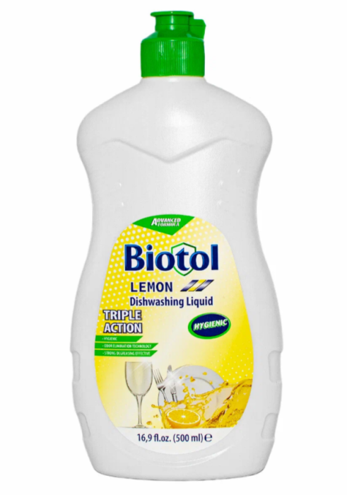 Средство для мытья посуды Biotol 500мл Лимон